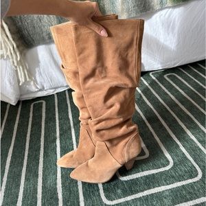 Antonio Melani Camel Suede Boots size 6.5